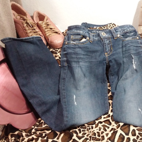 Guess Denim - Guess Women's Jeans Blue W29 L31 Stretch Skinny